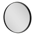 Mirror Round Dubiel Vitrum Oslo 70 cm, black frame