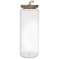 Glass Storage Jar with Acacia Wood Lid 27.5cm