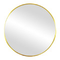 Mirror Round Sepio 70 cm, glossy gold