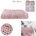 Blanket Chunky, thick, pink