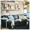 ÄLVDALEN 3-seat sofa-bed, Knisa dark grey