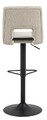 Bar Stool Sylvia, beige/black