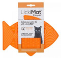 LickiMat Classic for Cats Casper Fish, soft, orange