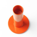 TUVKORNELL Candle holder, set of 3, orange