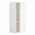 METOD Wall cabinet with shelves, white/Stensund white, 40x100 cm