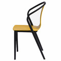 Chair Bella, black/yellow