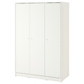KLEPPSTAD Wardrobe with 3 doors, white, 117x176 cm