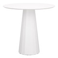 Table Florero, round, single leg, white