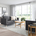 PÄRUP 2-seat sofa, Vissle grey