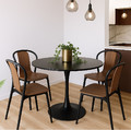 Table Simplet Skinny, round, white