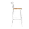 Bar Stool with Backrest Moreno, white