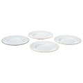 UPPLAGA Side plate, white/mixed colours, 22 cm