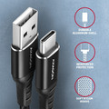 AXAGON USB Cable BUCM-AM15AB cable USB-C USB-A, 1.5m