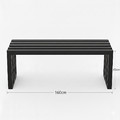 Architectural Modern Garden Bench 160cm, grey