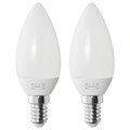 SOLHETTA LED bulb E14 250 lumen, chandelier/opal white