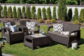 Outdoor Furniture Set CORFU SET, brown