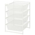 JONAXEL Frame with mesh baskets, 50x51x70 cm