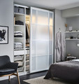 PAX 3 wardrobe frames, white, 200x35x201 cm