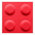 Decorative Wall Panel 30 x 30 cm, felt, block, red