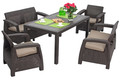 Outdoor Furniture Set CORFU FIESTA II, brown