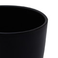 GoodHome Plant Pot Cover Emi 11 cm, black