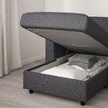 VIMLE 4-seat sofa with chaise longue, Gunnared medium grey