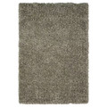 VOLLERSLEV Rug, high pile, grey-green, 160x230 cm