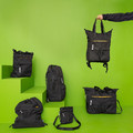 VÄRLDENS Travel tote bag, black, 28x12x44 cm/16 l