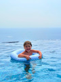 Vanilla Copenhagen Inflatable Swim Ring with Seat Baby Lily Skyway