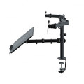 ART Desk Mount for 2 LED/LCD Monitors 13-27" with Notebook Holder L-25