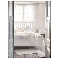 HEMNES Bed frame, white stain, Leirsund, 160x200 cm