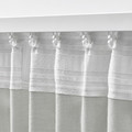GINSTMOTT Curtains, 1 pair, white/with heading tape, 145x300 cm
