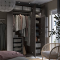 PAX / BERGSBO Wardrobe, dark grey/dark grey, 150x60x236 cm
