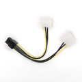 Gembird Internal Power Adapter Cable for PCI Express, 6 pin to Molex, 2 pack