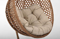 Hanging Cocoon Chair BALI LUX, in-/outdoor, brown