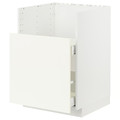 METOD / MAXIMERA Bc f BREDSJÖN snk/1 frnt/2 drws, white/Vallstena white, 60x60 cm