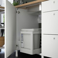 ENHET Kitchen, anthracite, white, 323x63.5x241 cm