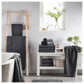 VÅGSJÖN  Bath towel, dark grey, 100x150 cm