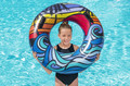 Bestway Inflatable Swim Ring with Handles 91 cm, 1pc, assorted patterns, 10+