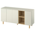 LEDAMOT Cabinet, light grey-beige, 150x42x75 cm