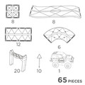 Cleverclixx Race Track Intense 65pcs 3+