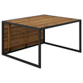 HÅKANSKÄR Coffee table, outdoor/light brown stained, 80x64 cm