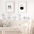 Wall Sticker Set - Mice Family