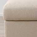VIMLE Footstool with storage, Hallarp beige