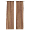 DYTÅG Curtains, 1 pair, dark beige, 145x300 cm