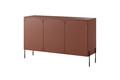 Three-Door Cabinet with Drawers Sonatia 150cm, burgundy