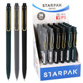 Starpak Office Gel Pen Clip 36pcs, black