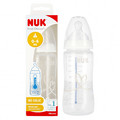NUK First Choice Plus Baby Bottle with Temperature Control 300ml 0-6m, white