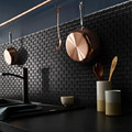 Mosaic Tile Trentie GoodHome 30 x 30 cm, black, 1pc