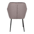 Upholstered Chair Emilia Velvet, 1pc, dark grey/black